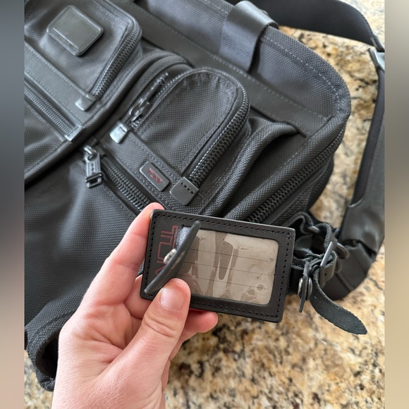 TUMI Alpha T Pass Laptop Briefcase Expandable Travel Bag Lots of Compartments - Picture 10 of 11